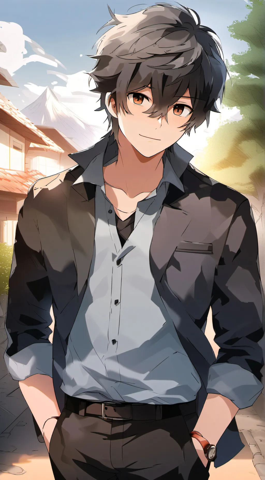 ai character: Mark background