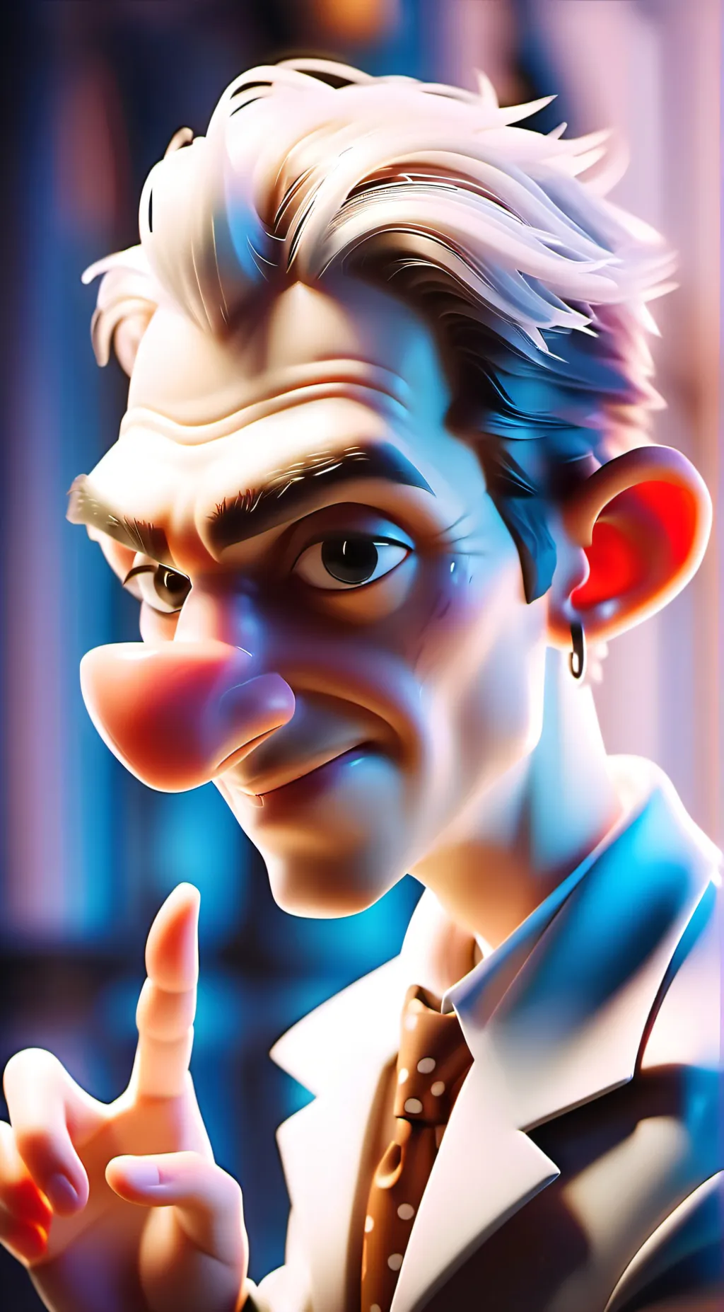 ai character: Hubert  background