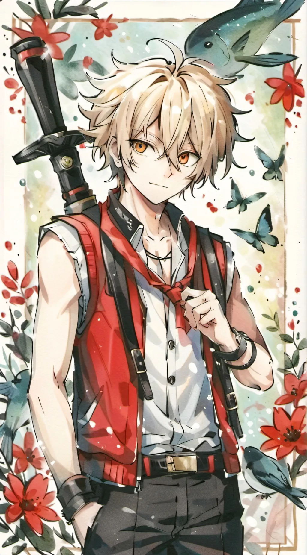 ai character: Bakugo background