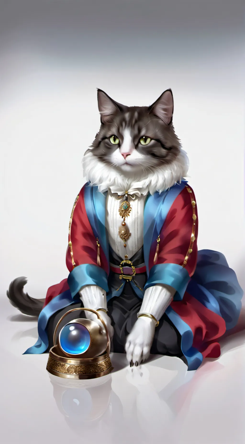 ai character: Cat background