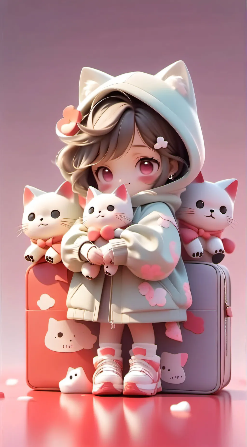 ai character: UwU cat background