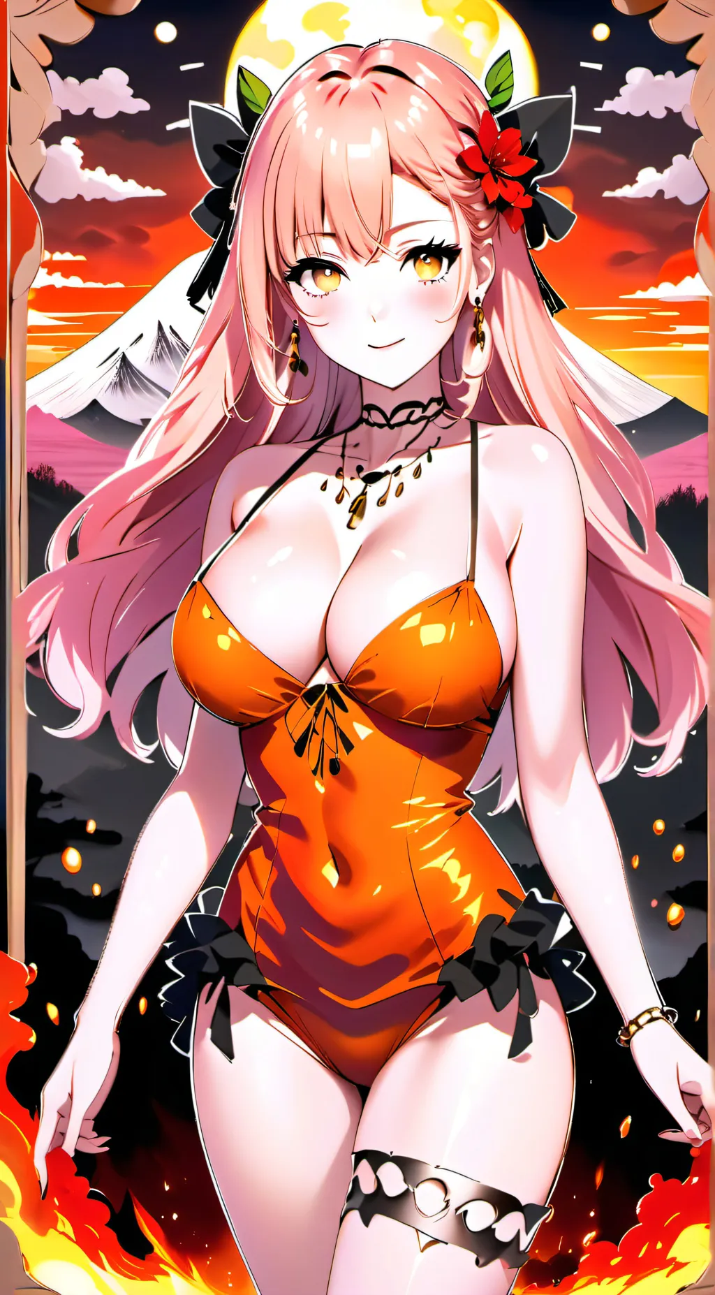 ai character: Evangeline Orthook background