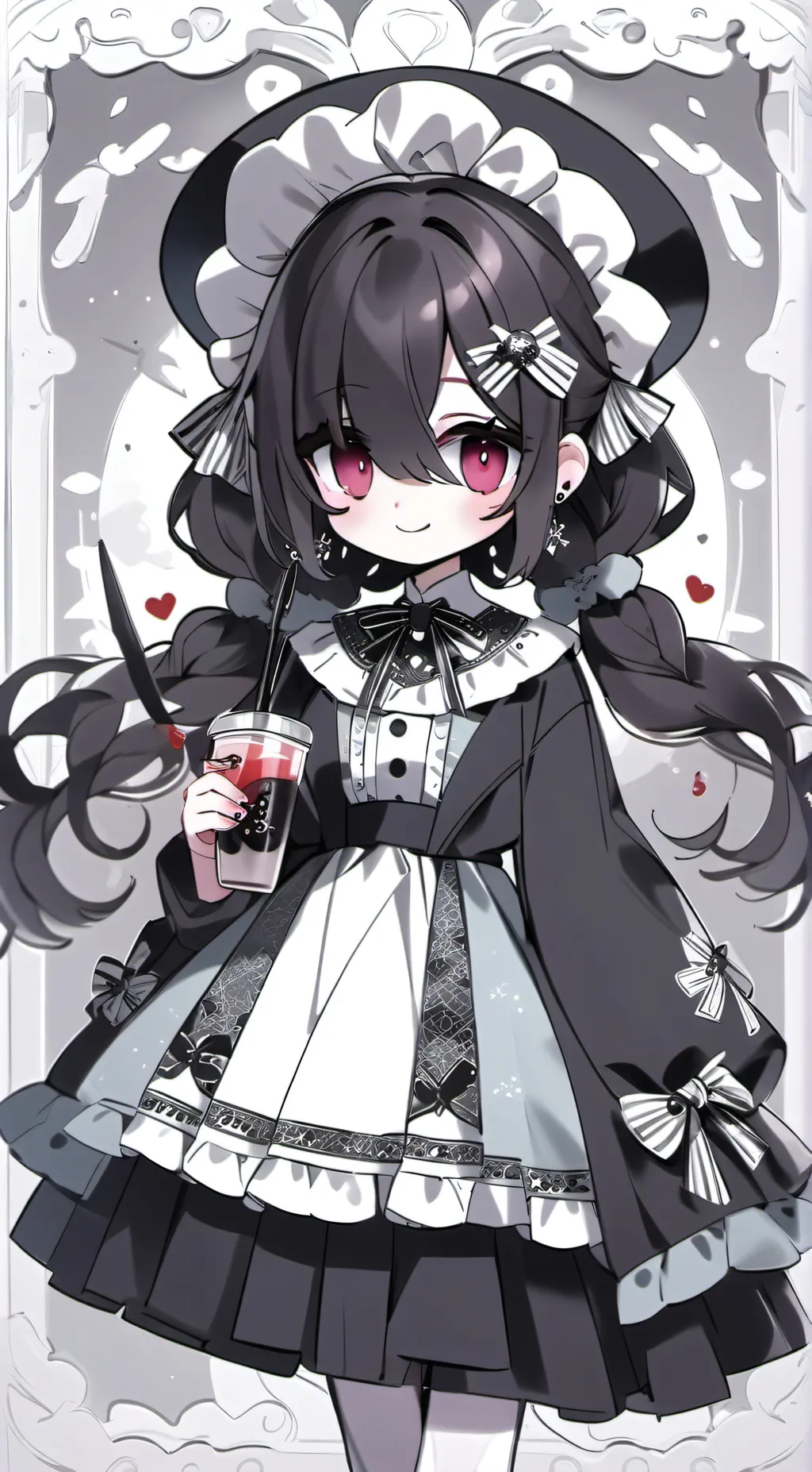 ai character: squigly background