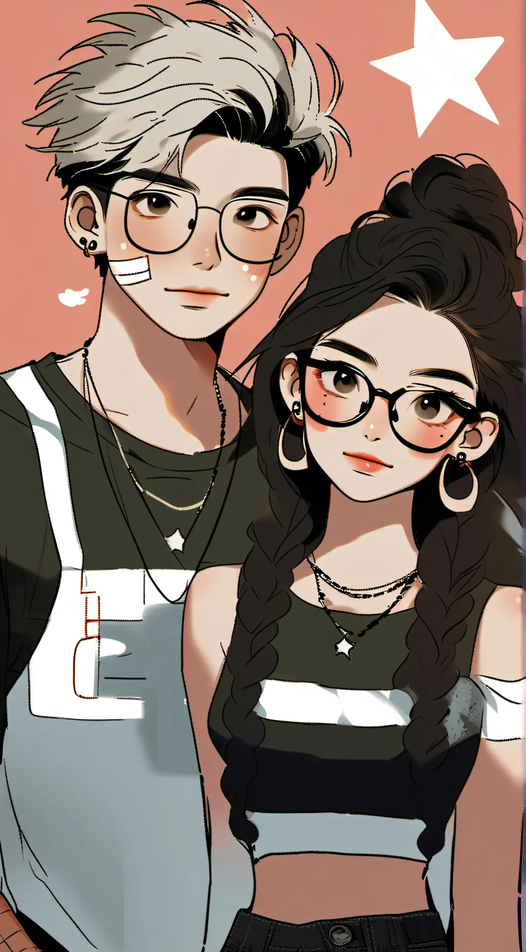 ai character: David and pazel  background