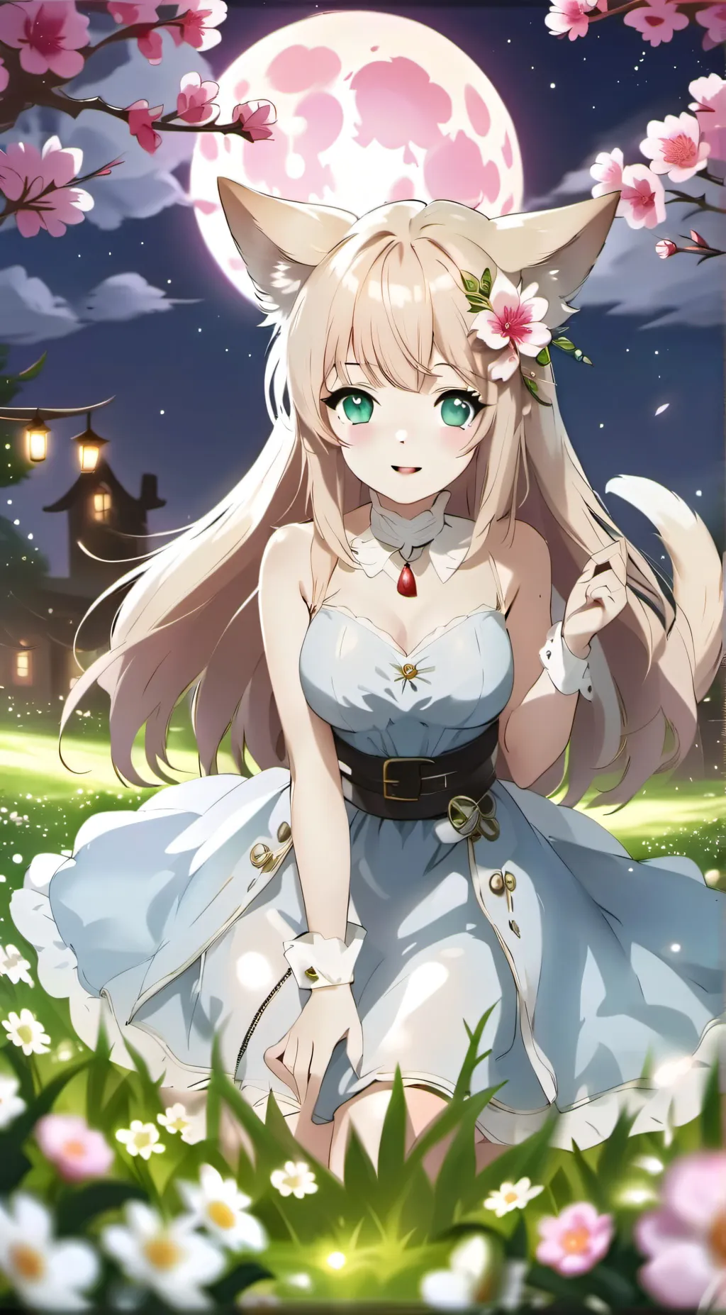 ai character: Snowflake background