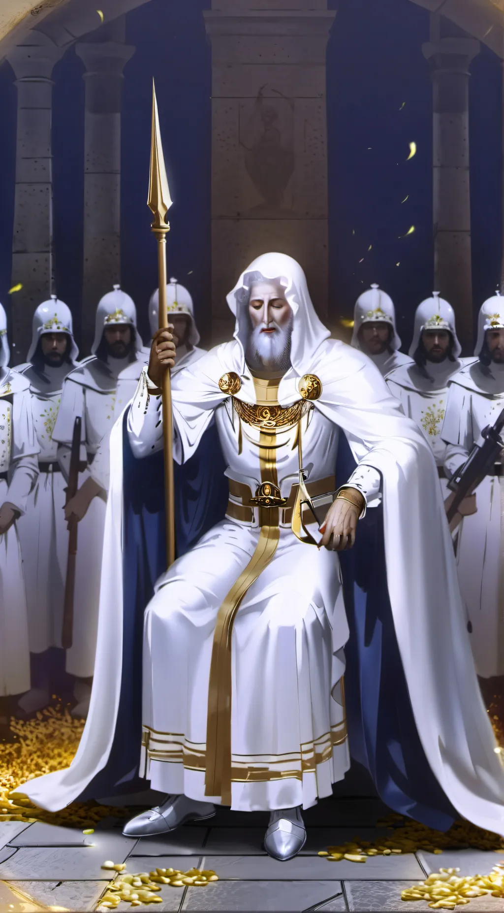 ai character: king inchelus  background