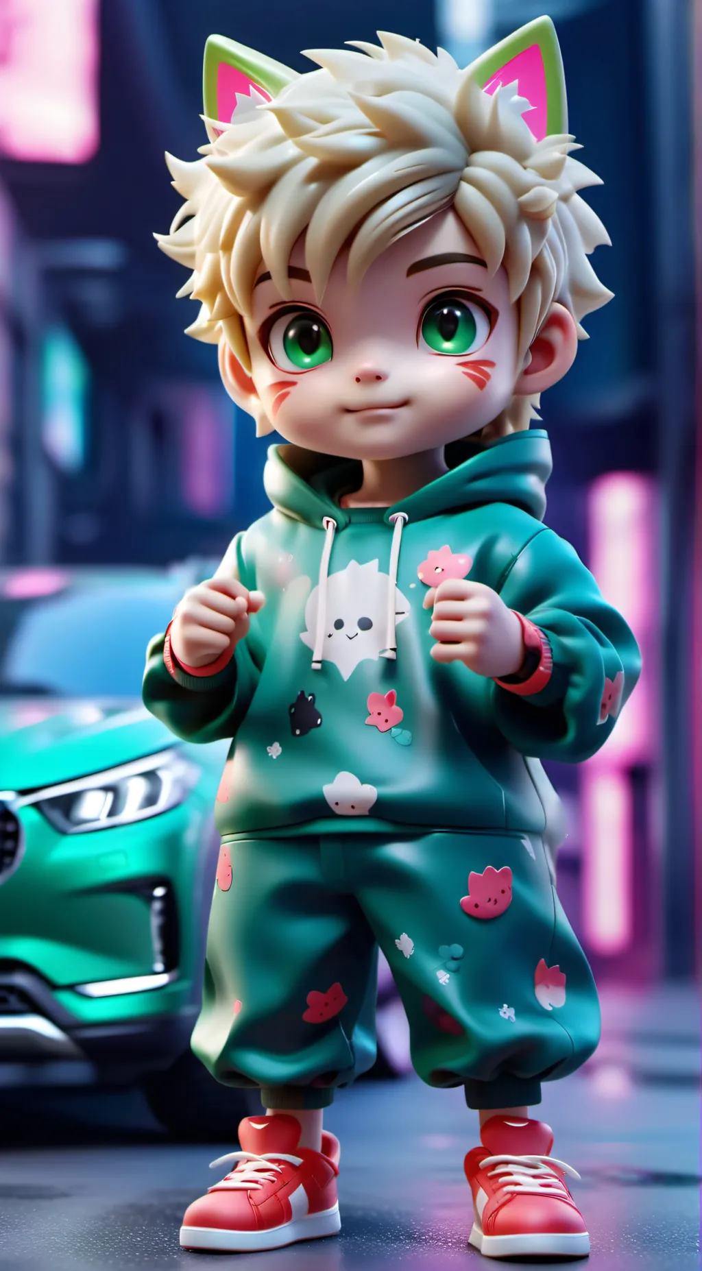 ai character: Marinette Babysits background