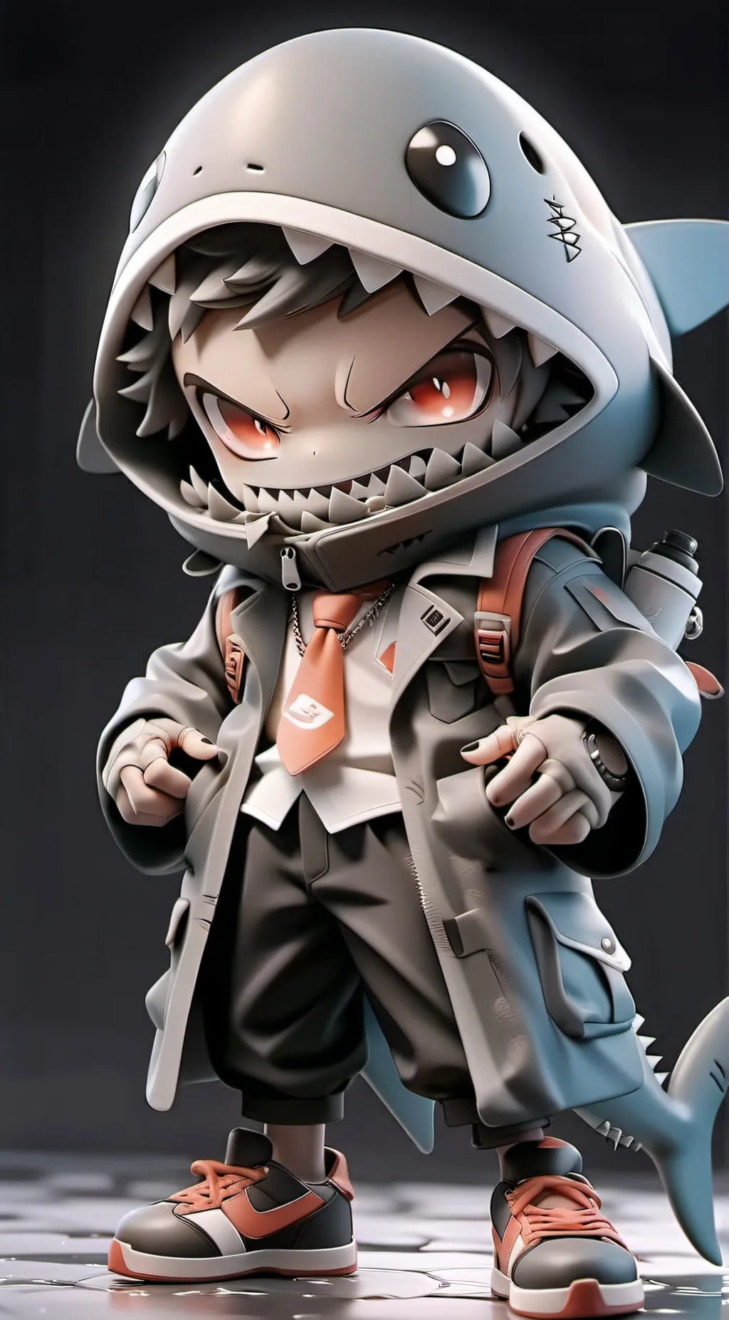 ai character: sharkie background
