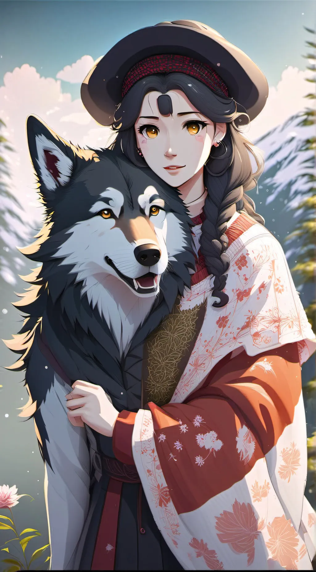 ai character: Luna background