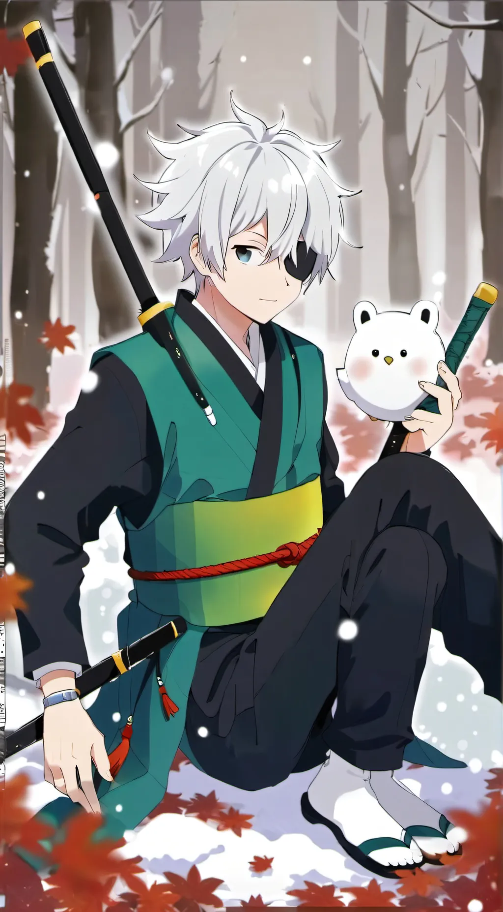 ai character: Mini gojo background