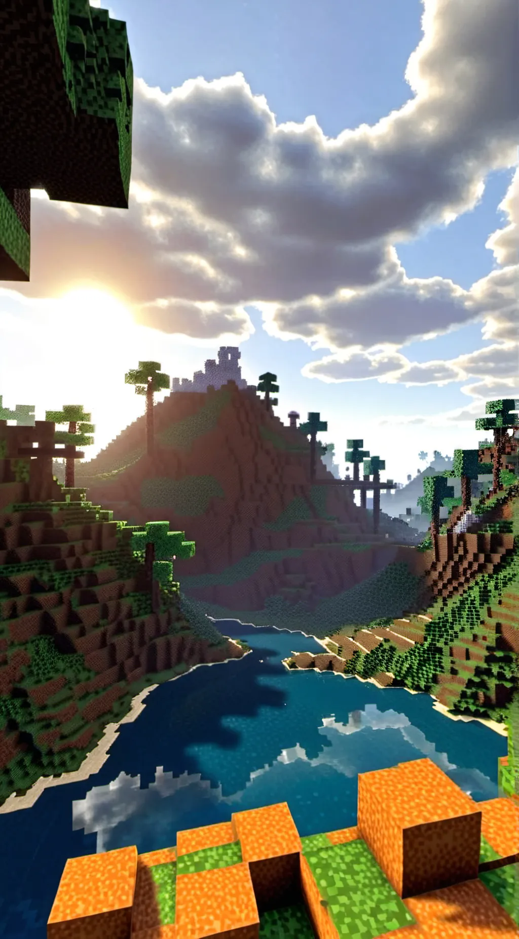 ai character: Minecraft background