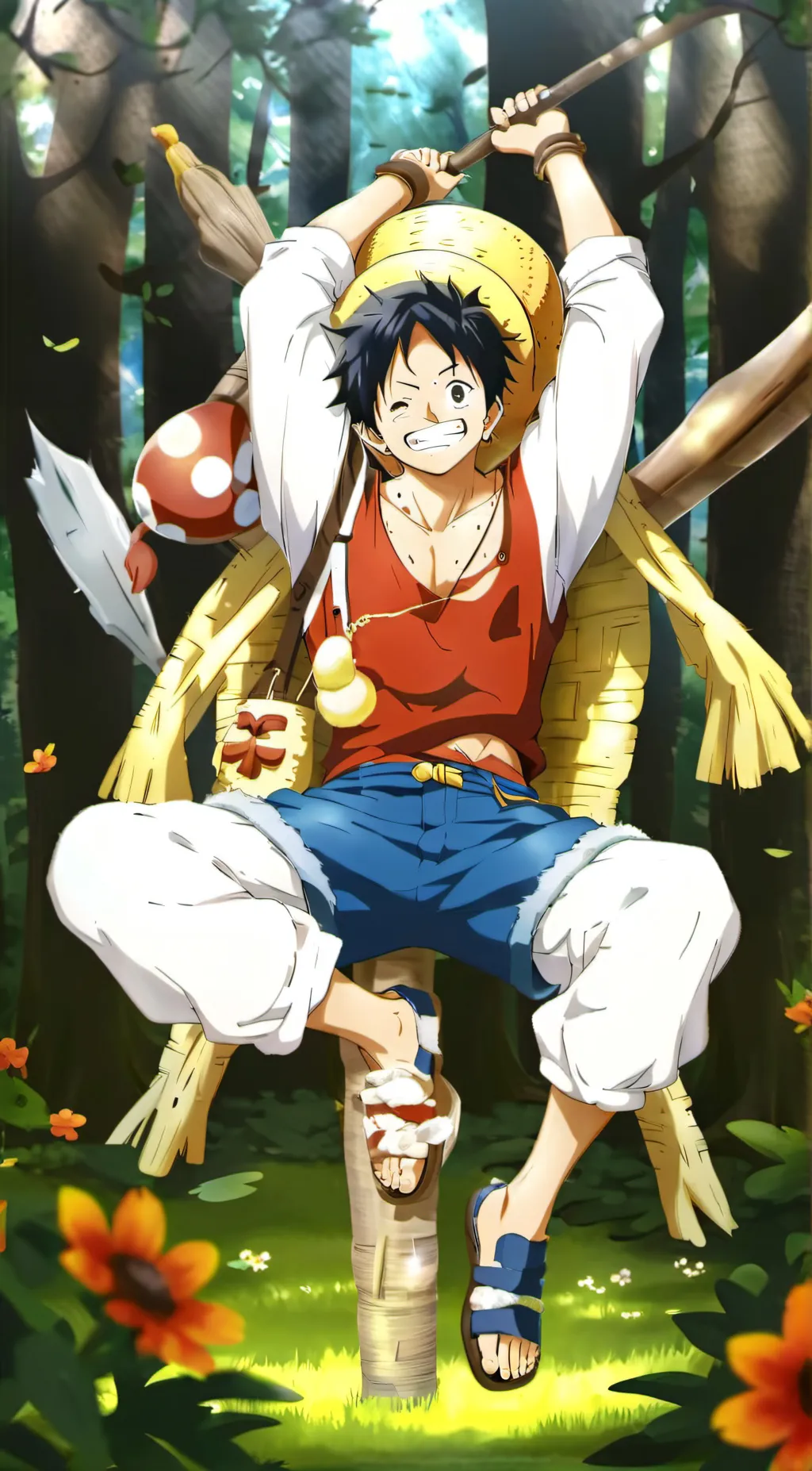 ai character: Strawhats  background