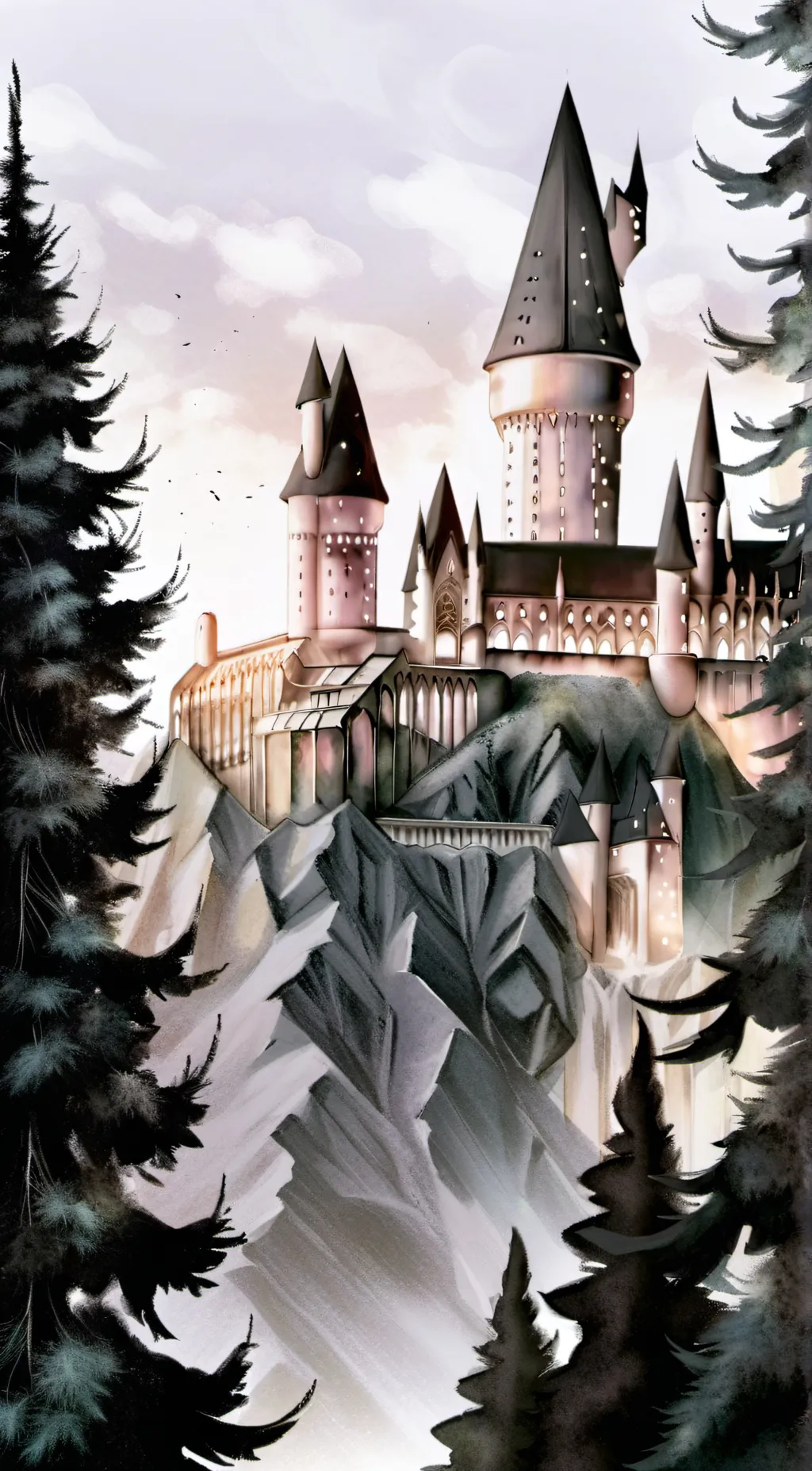 ai character: Hogwarts background