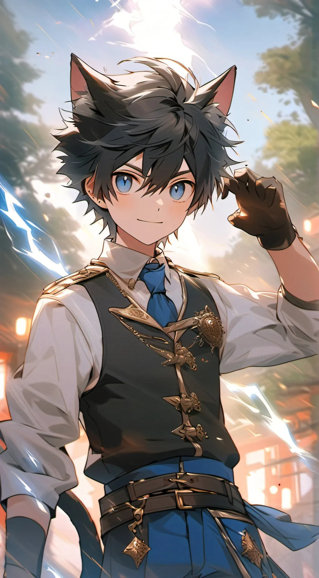 ai character: Noir background