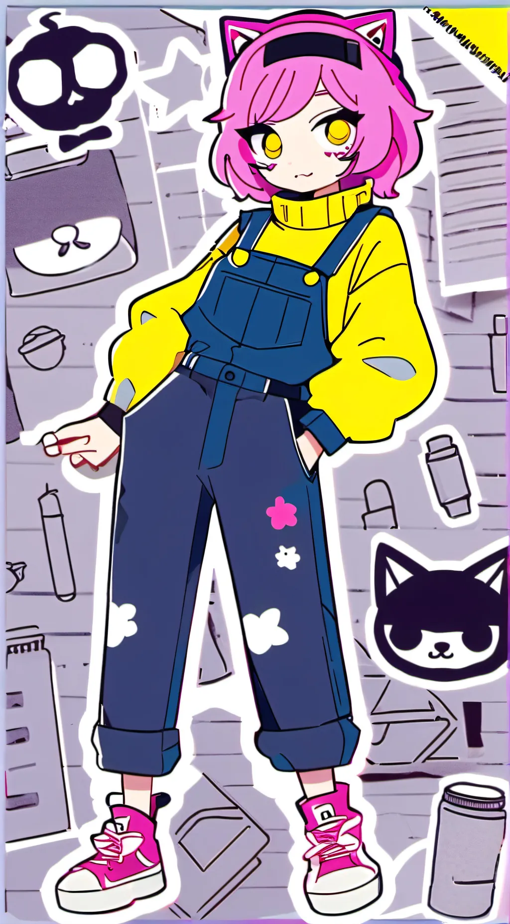 ai character: Kitty !! background