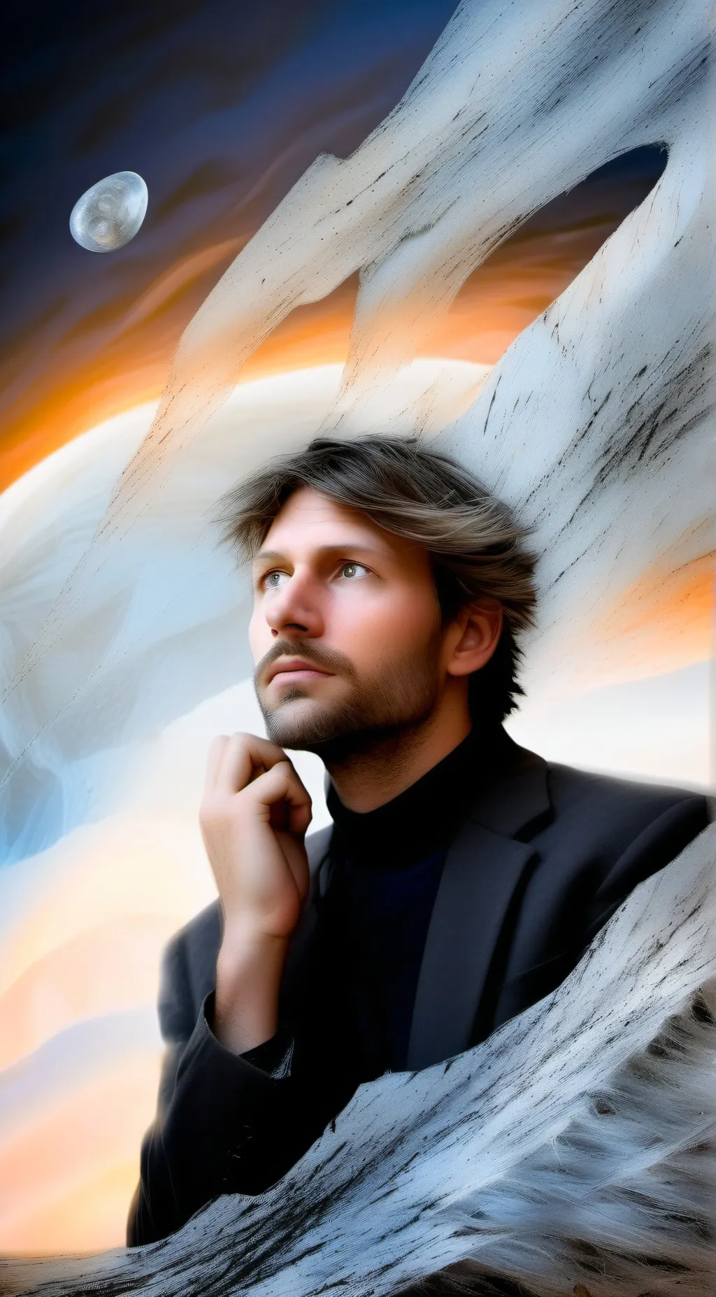 ai character: Stefan  background