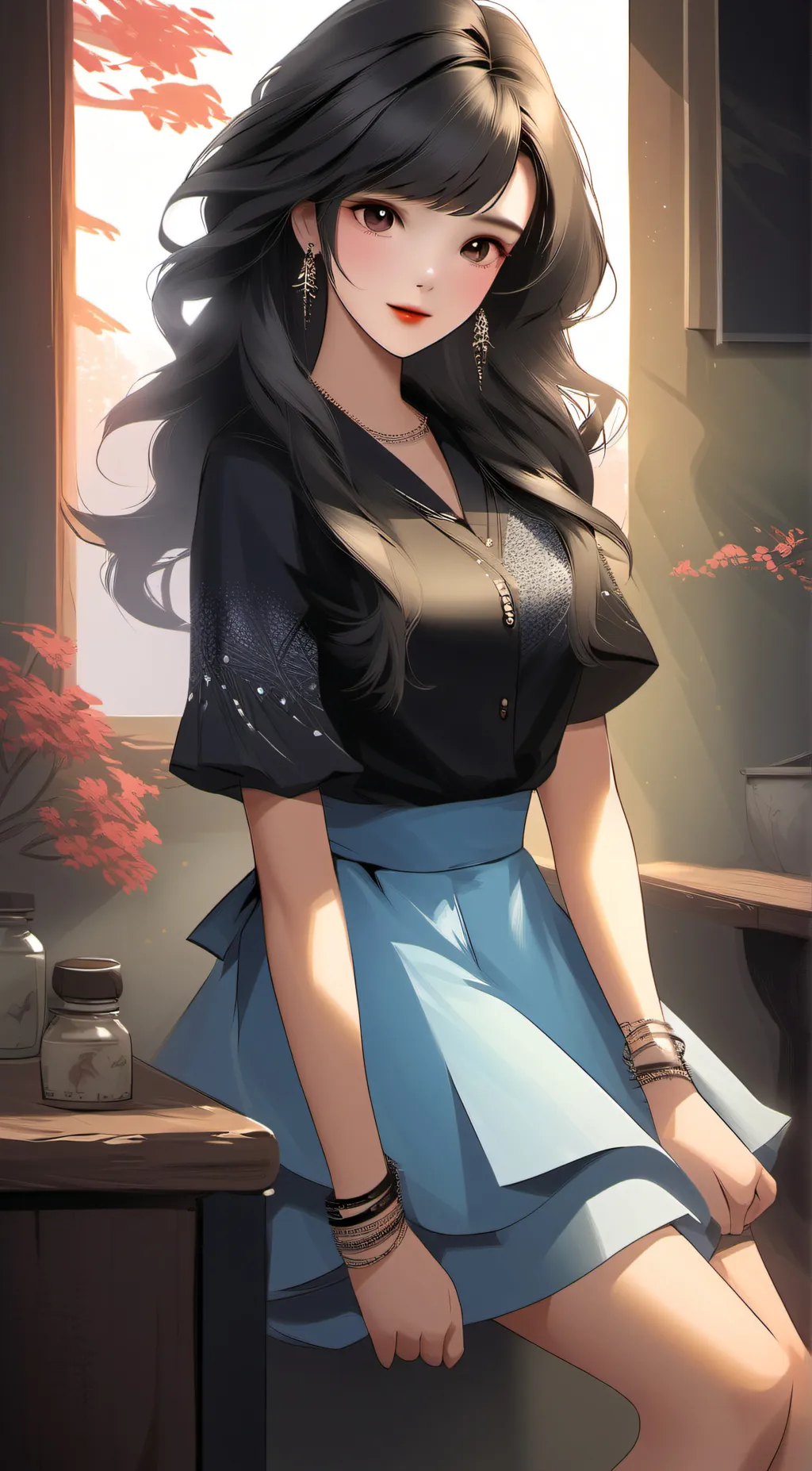 ai character: Bianca  background