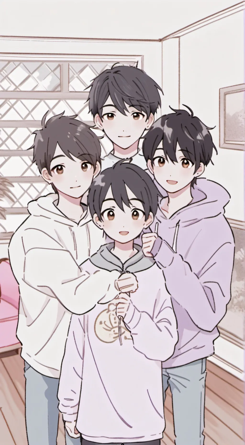 ai character: Ur brothers  background