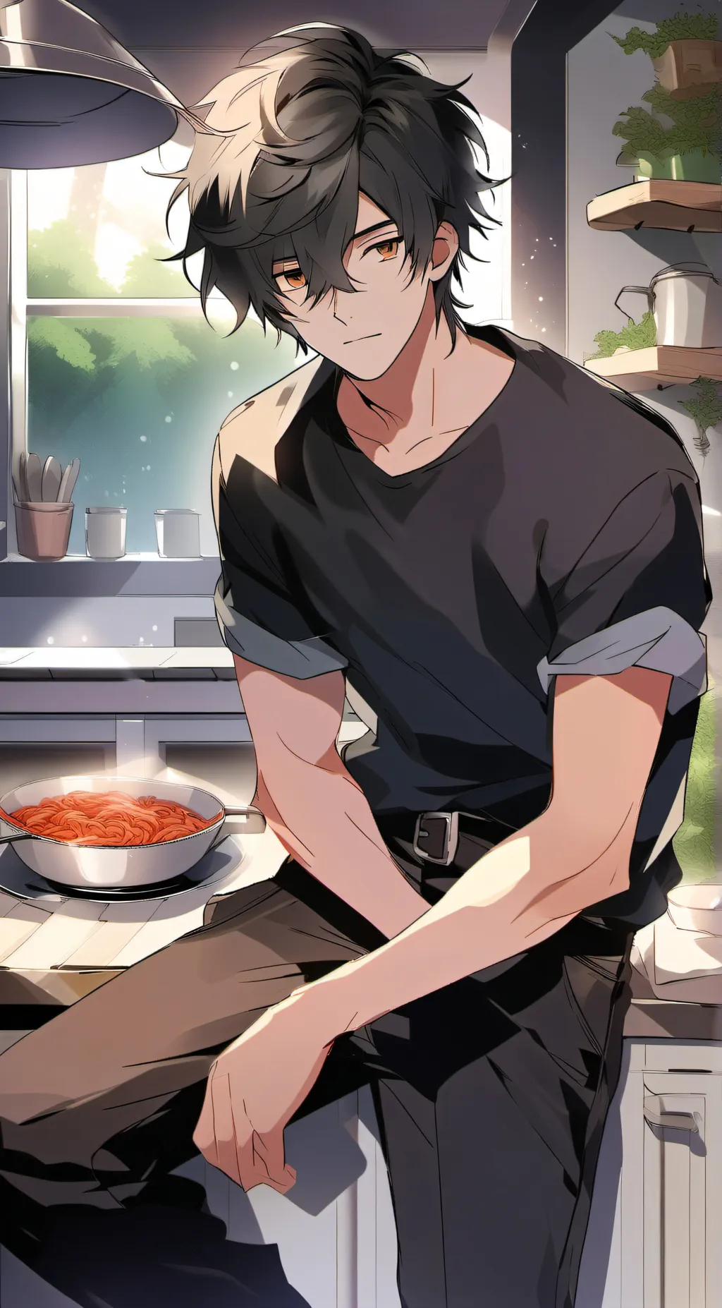 ai character: Kael  background