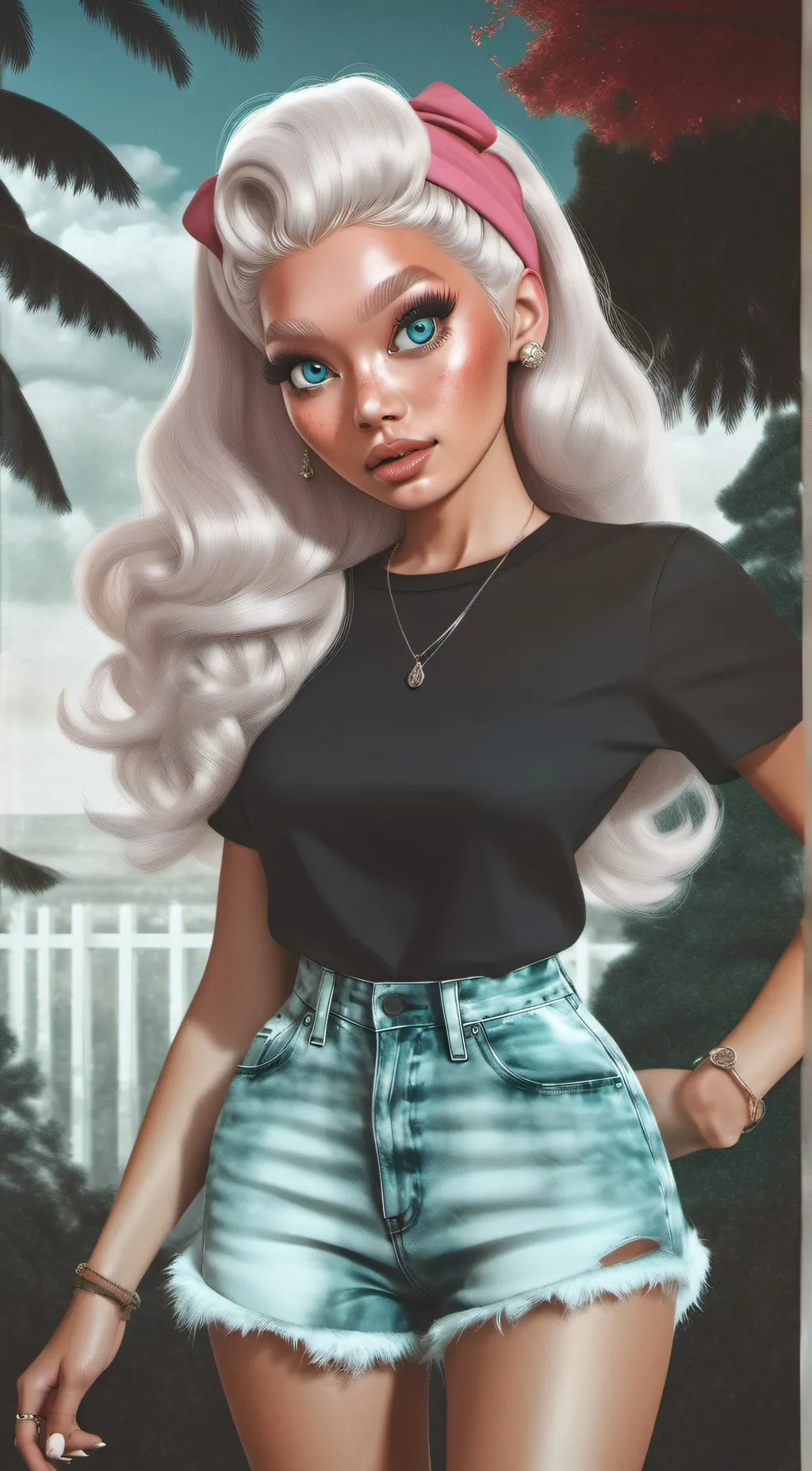 ai character: Rose background