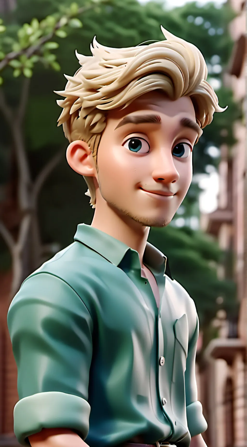 ai character: Mickey  background