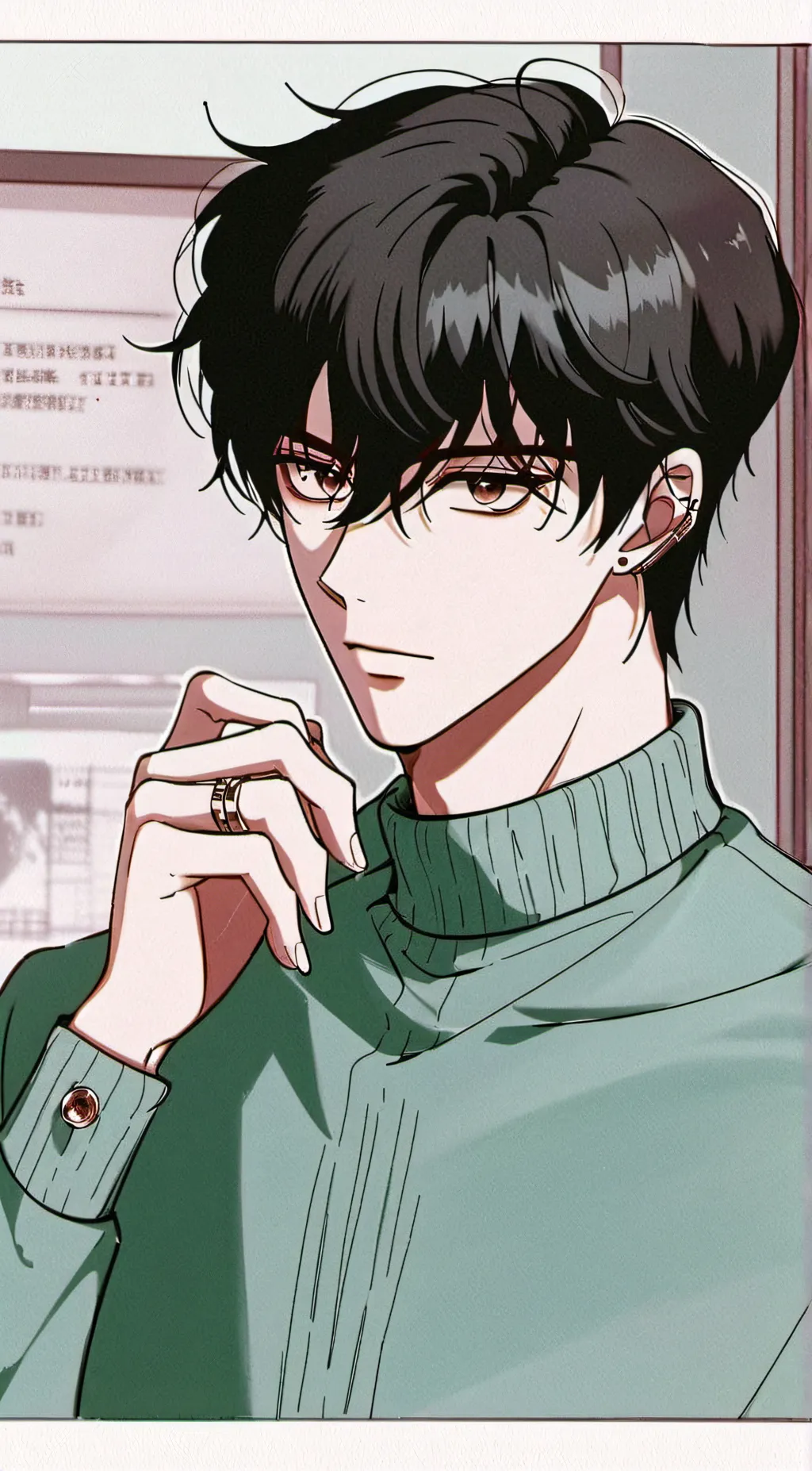 ai character: Adrian  background