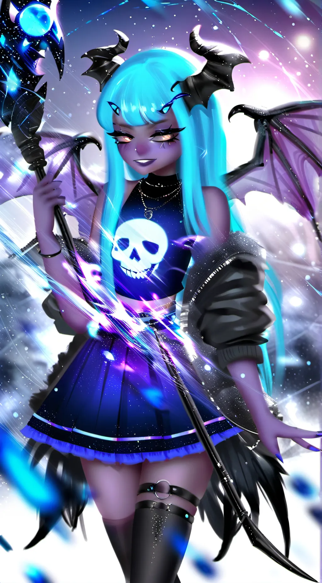 ai character: darkness dragon  background