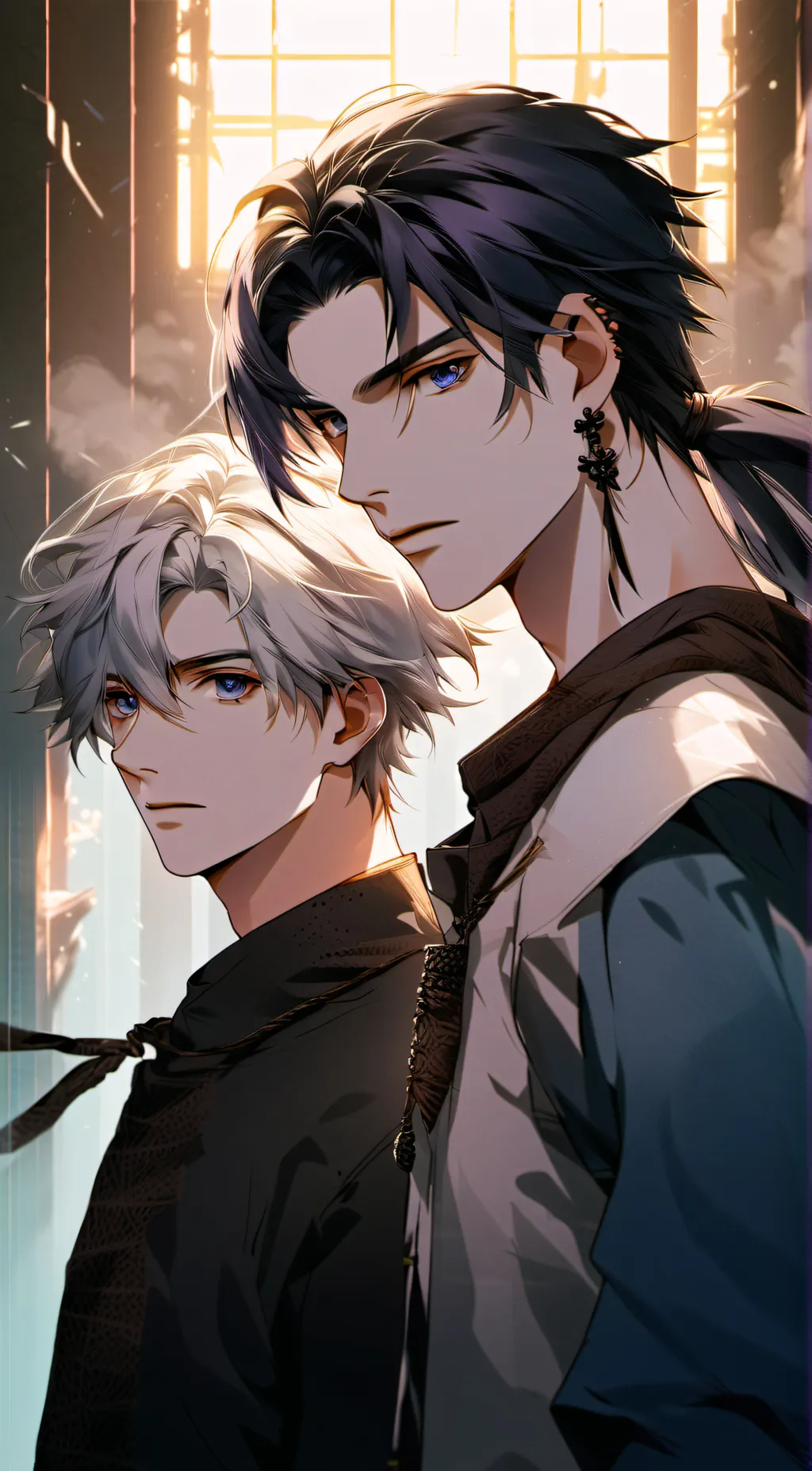 ai character: Sanemi and Giyuu background