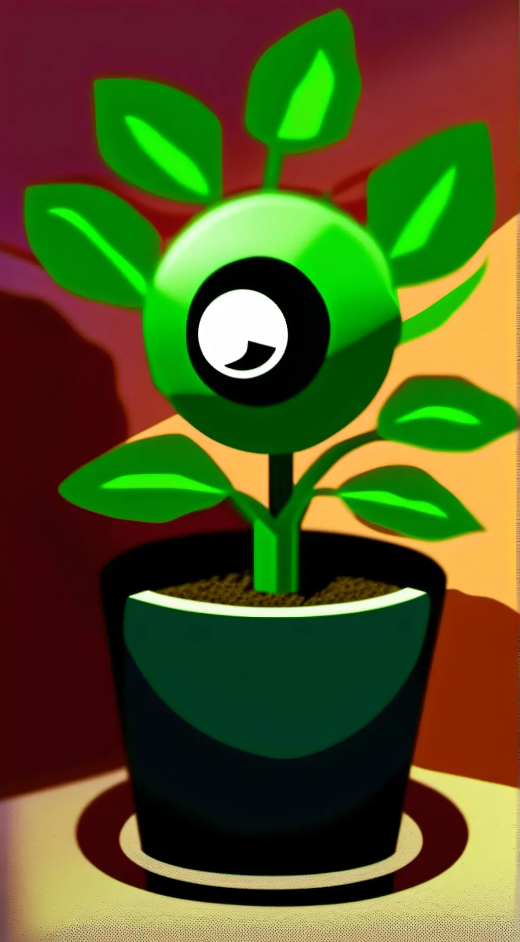ai character: peashooter background