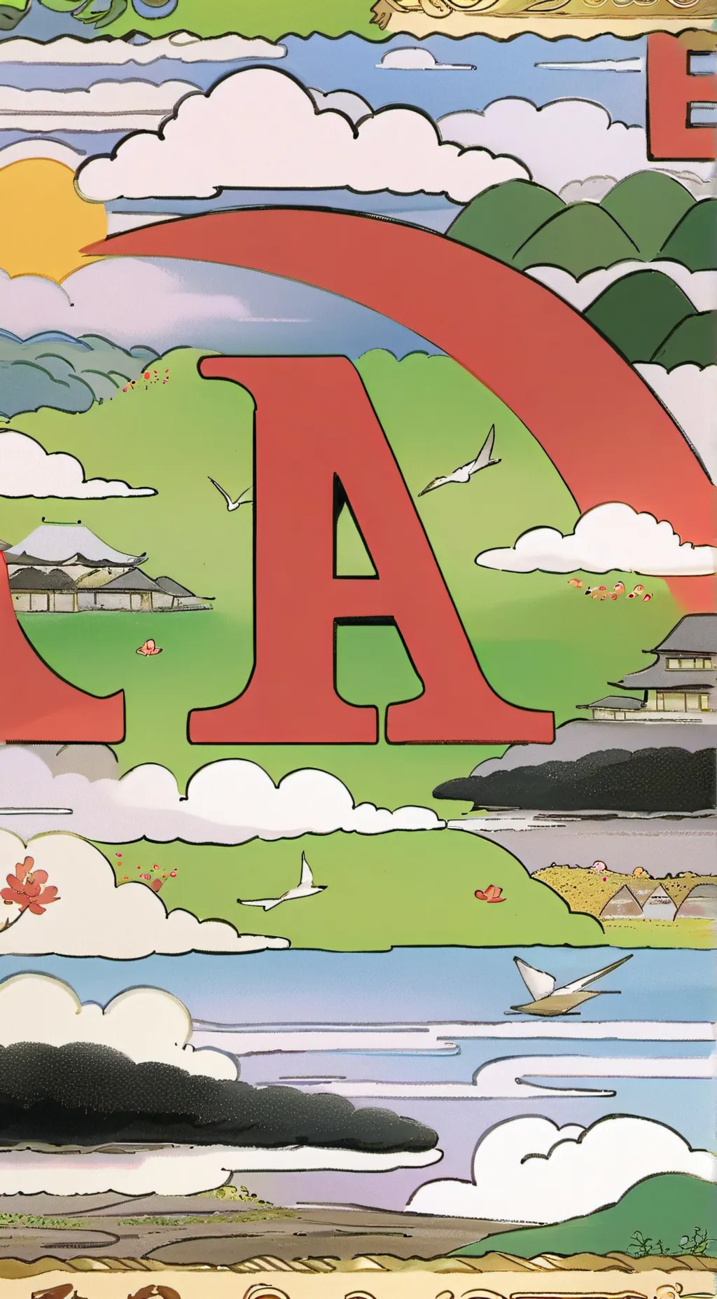 ai character: alphabet time background