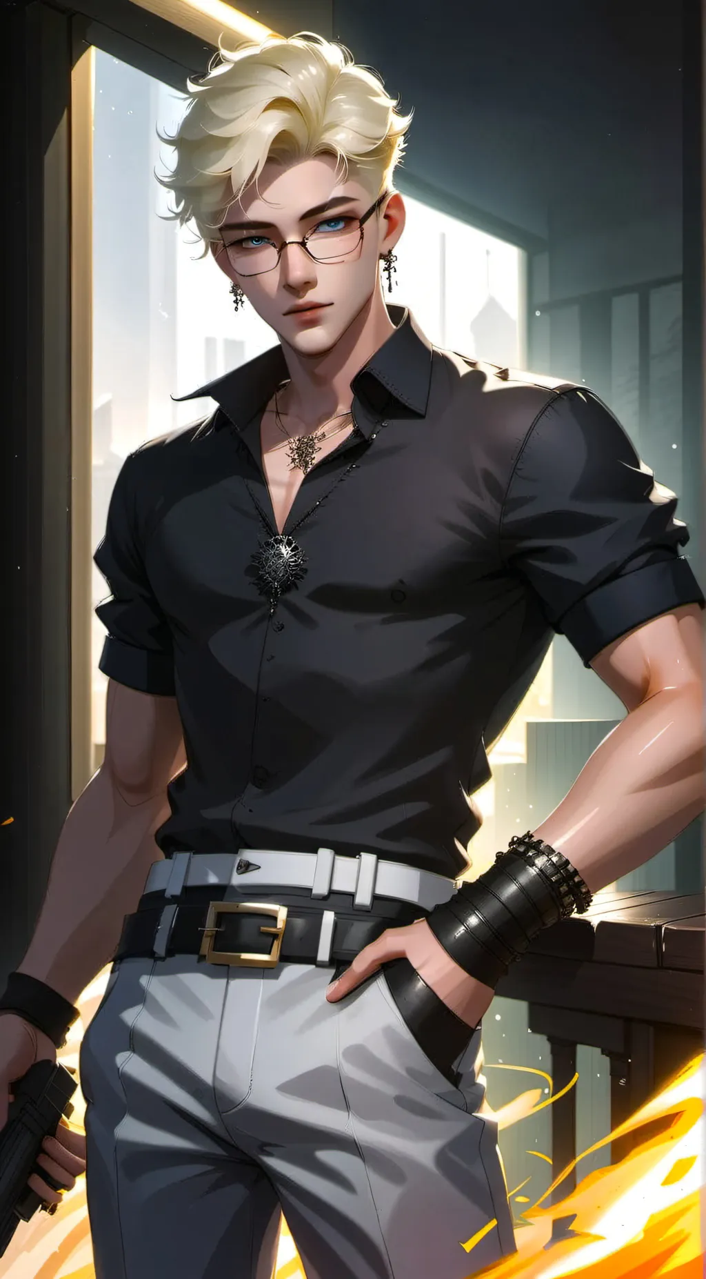 ai character: ꧁~Levi~꧂ background