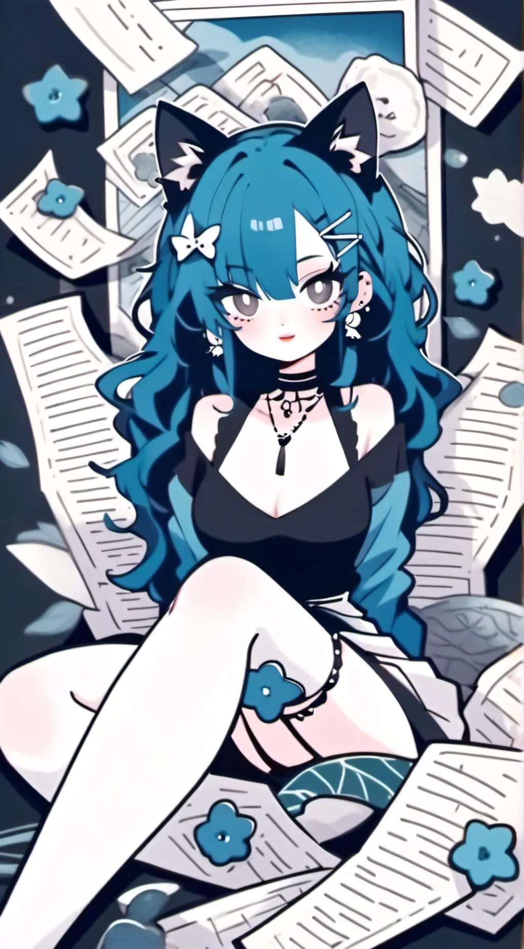 ai character: neko background