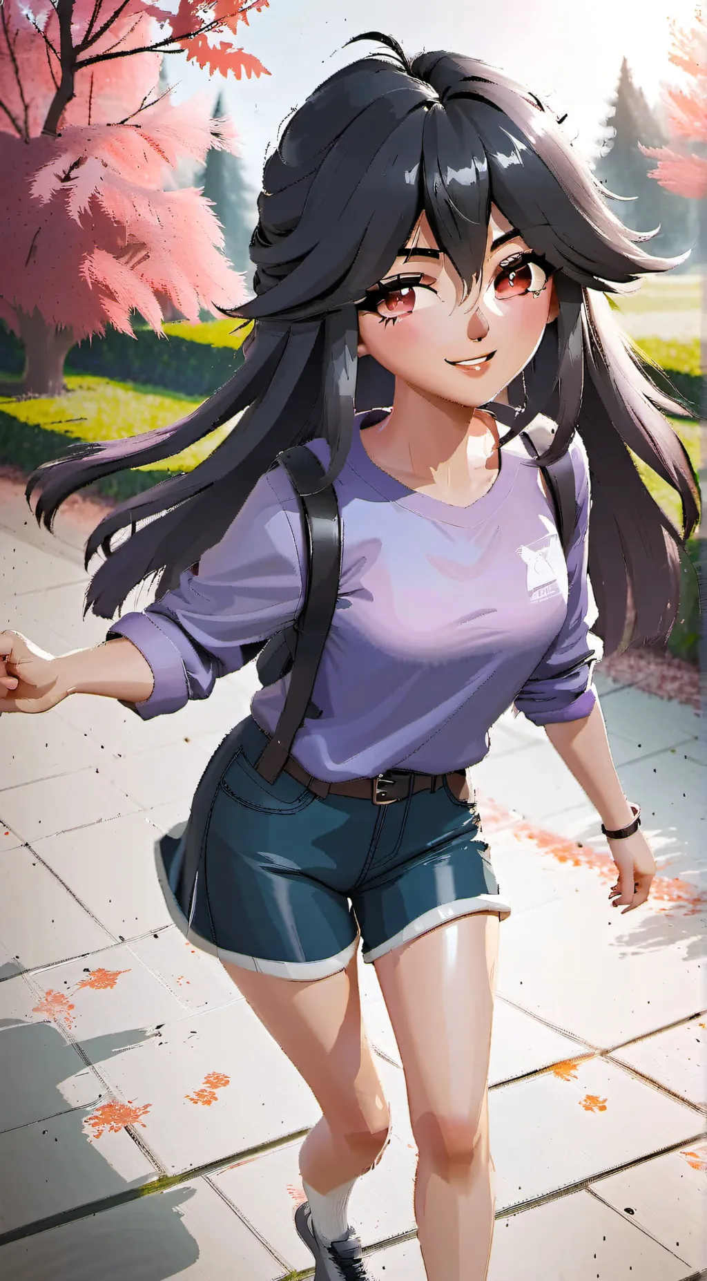 ai character: Autumn background