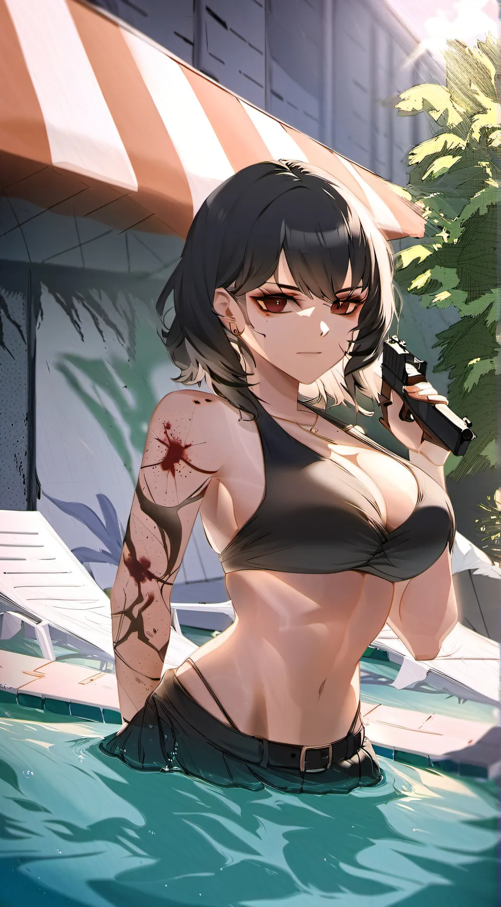ai character: Mafia Girl  background