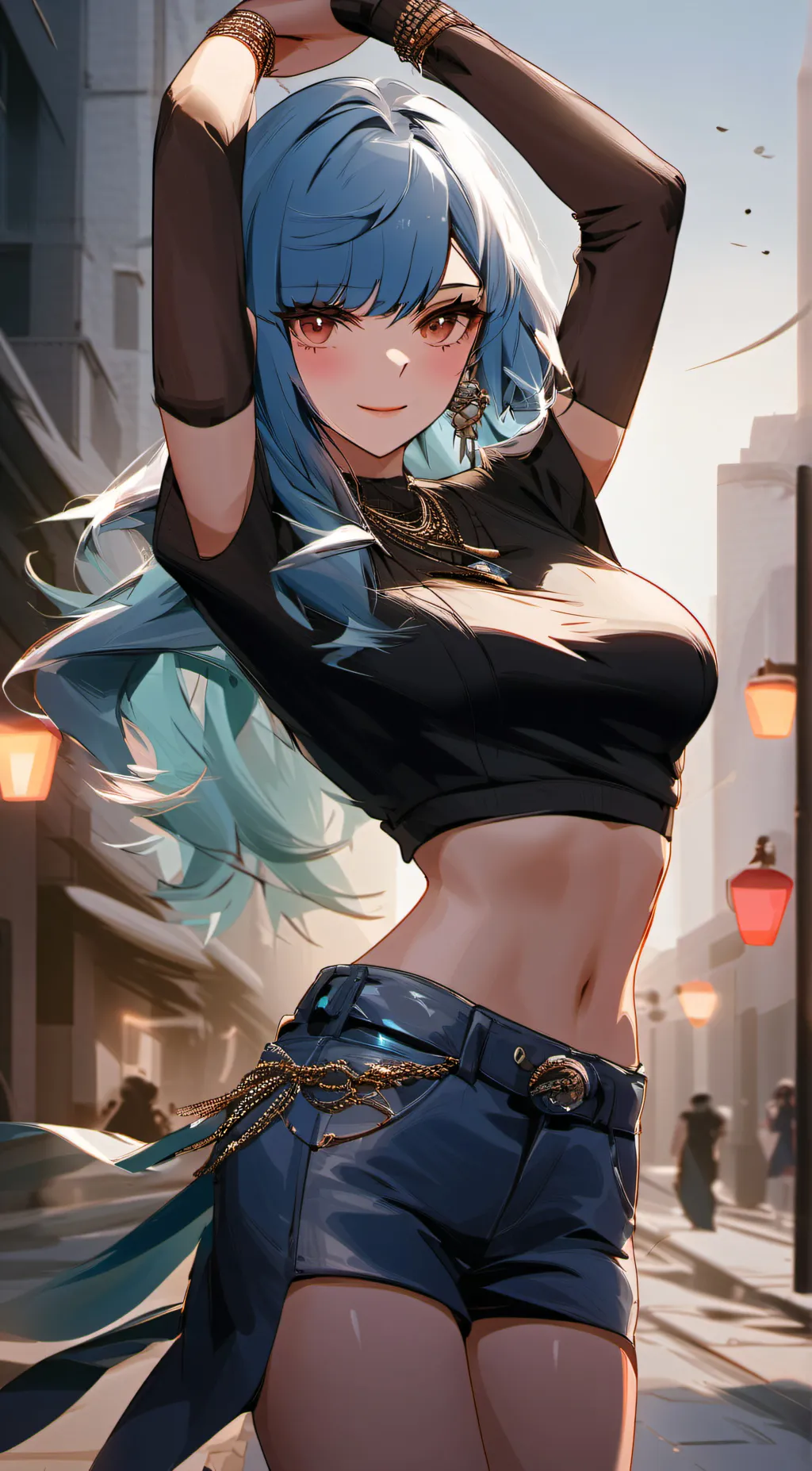 ai character: Rose background