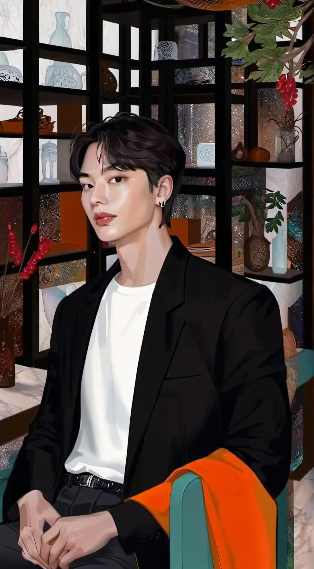 ai character: Kim Wooseok background