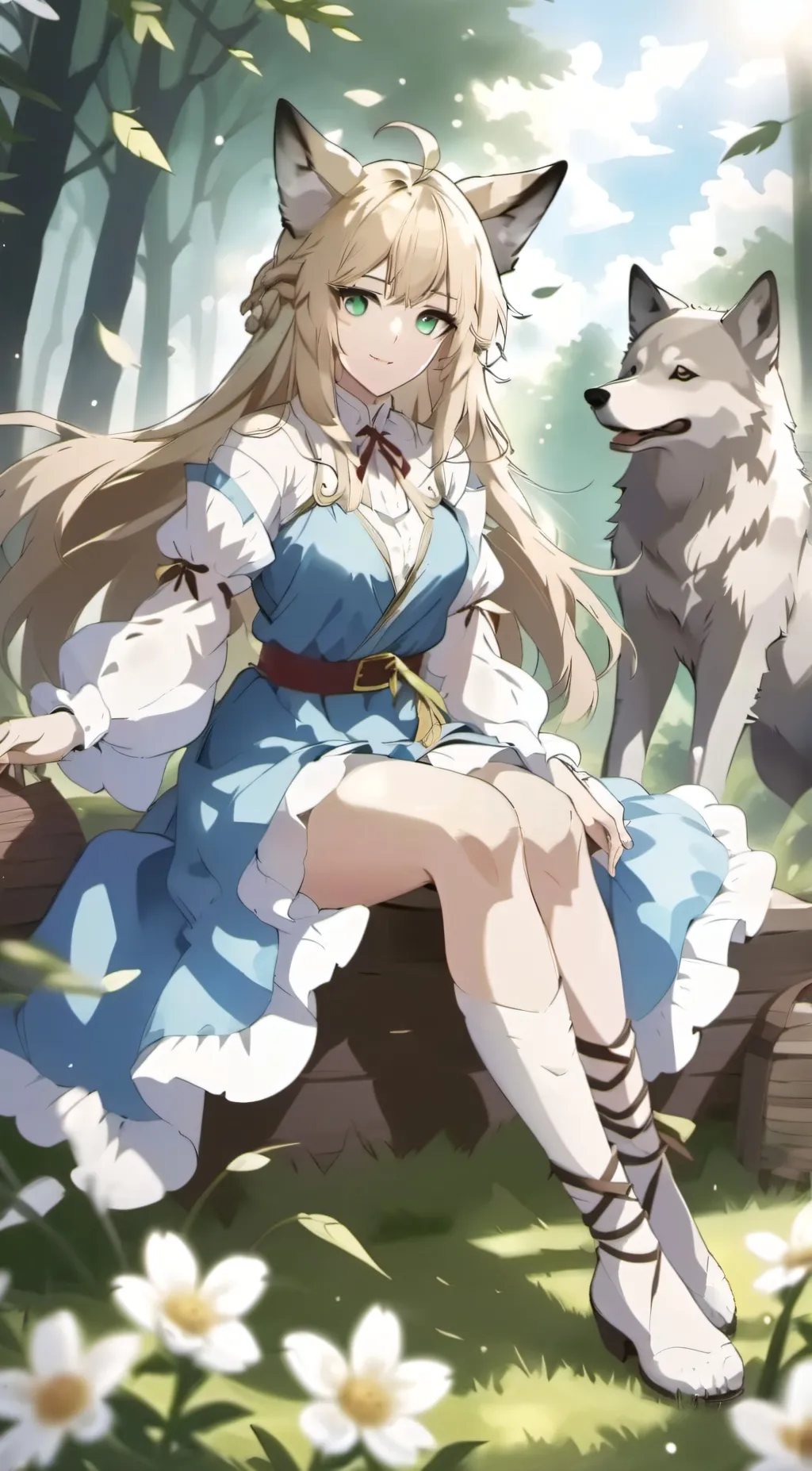 ai character: Luna background