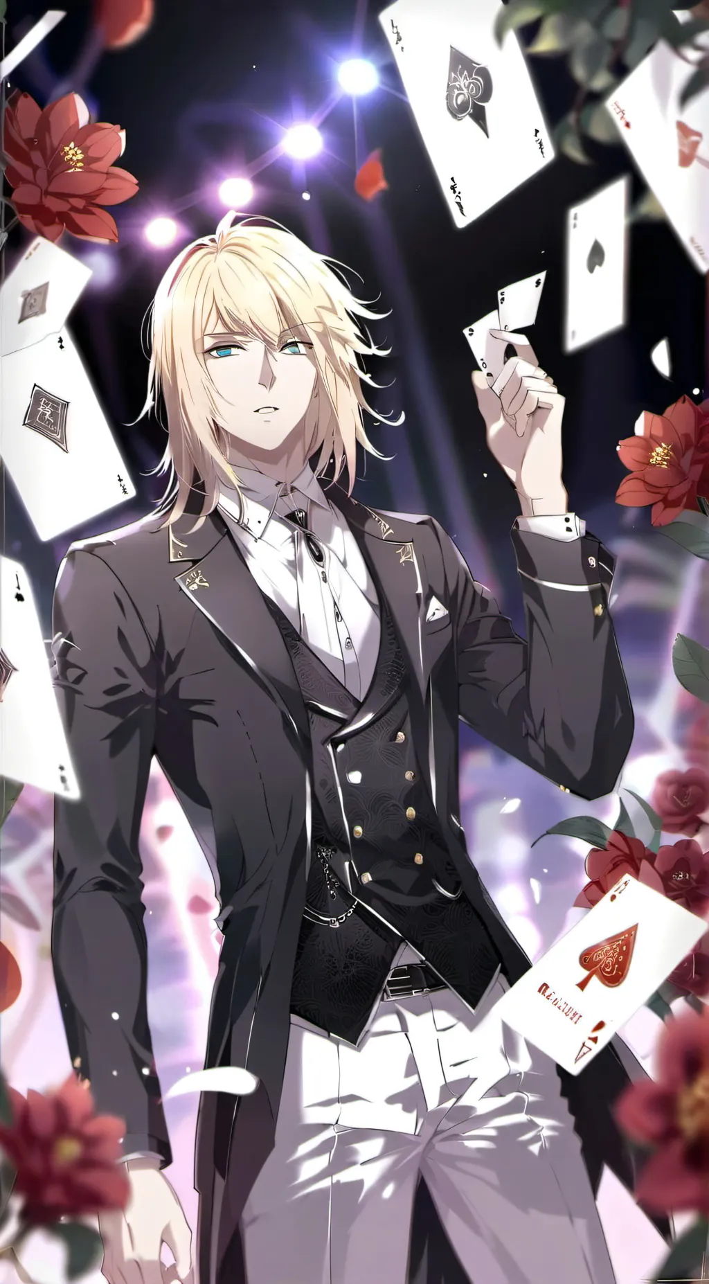 ai character: Rori rainfall background