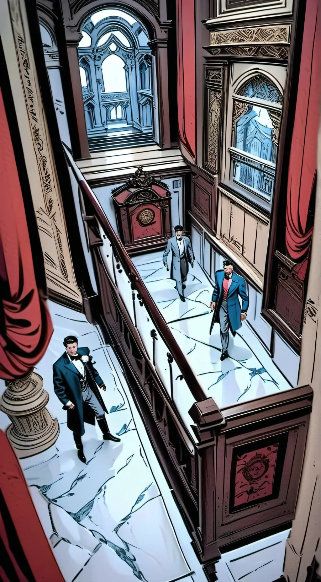 ai character: rich man party background