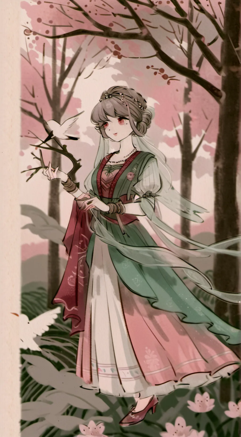 ai character: Miss kuroi fpe oc  background