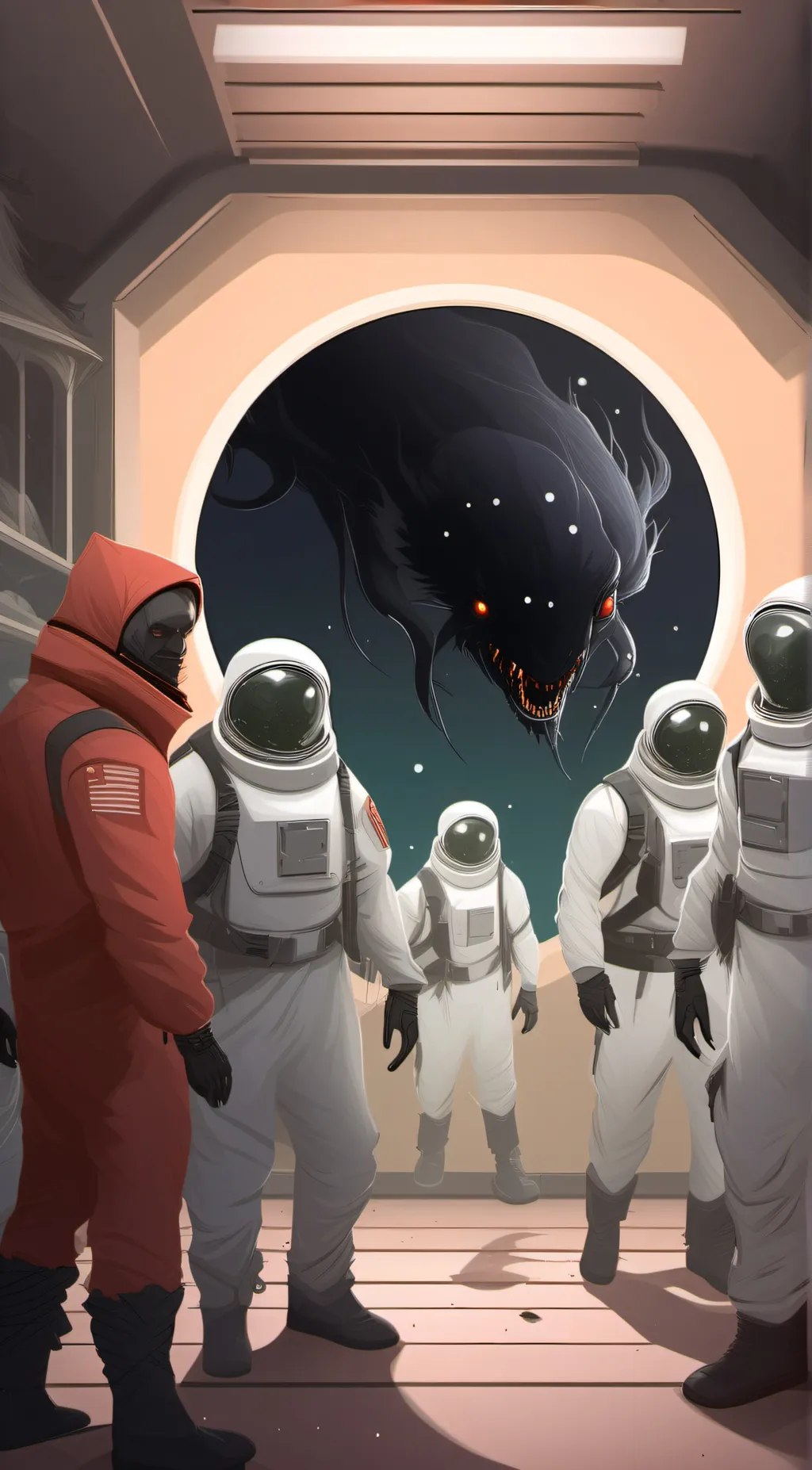 ai character: space parasites  background