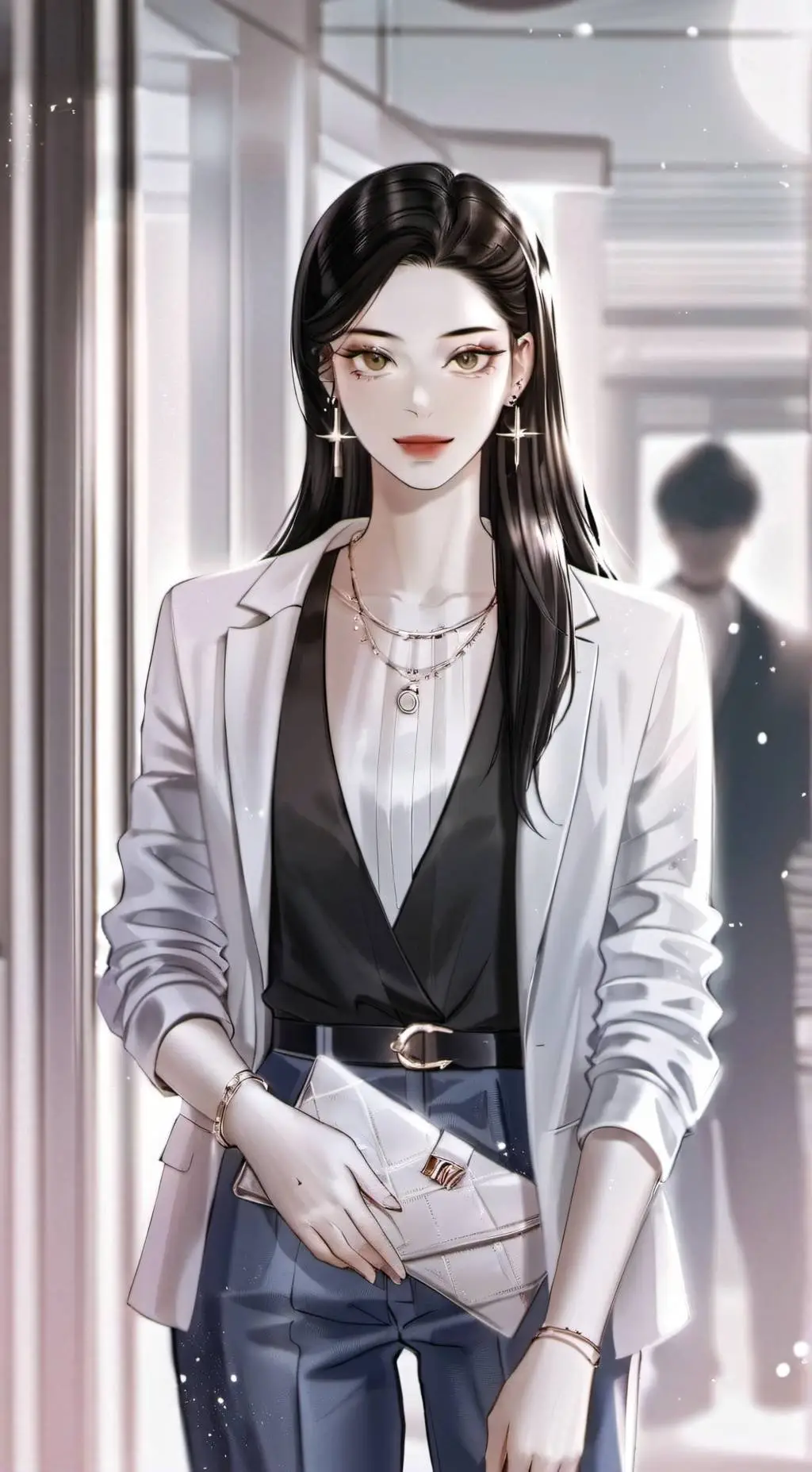 ai character: Winter background