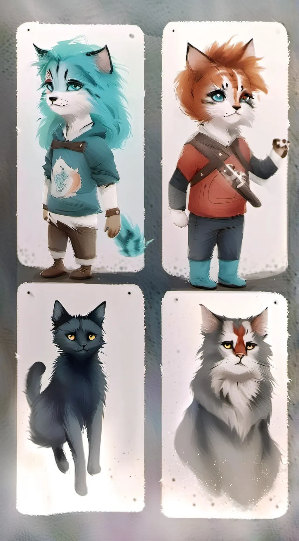 ai character: My YTchannel cats! background