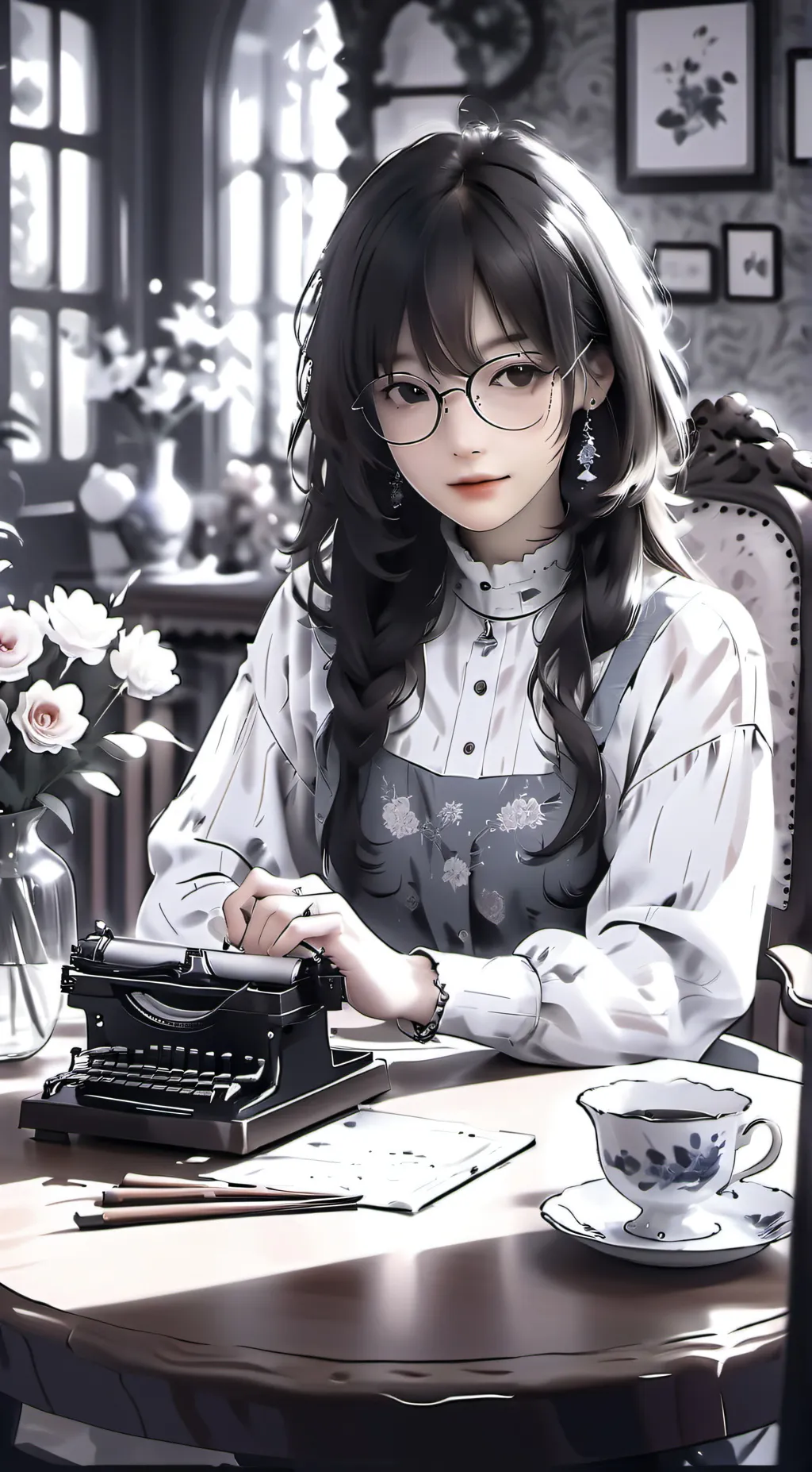 ai character: Lea background