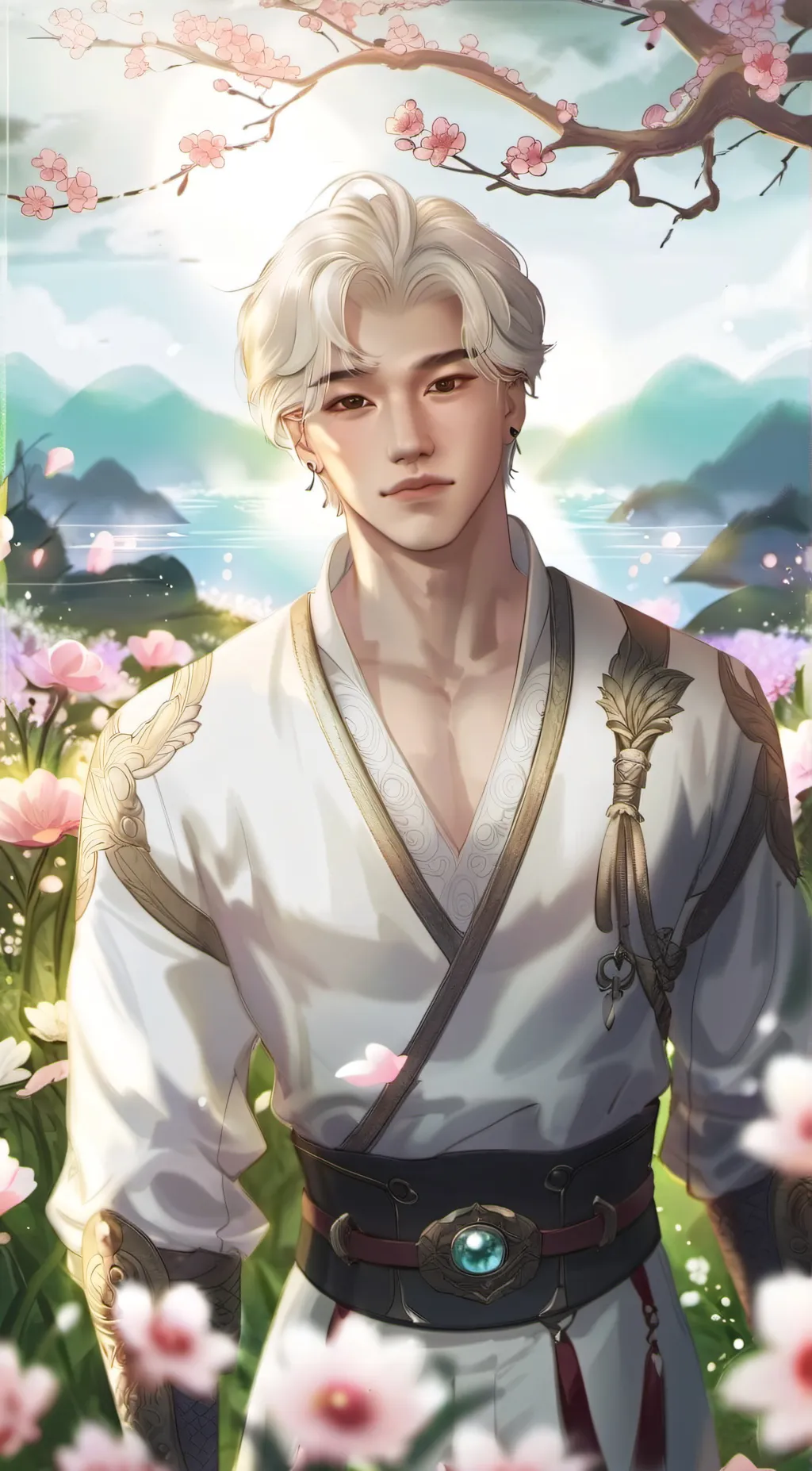 ai character: sunni lee🌸 background