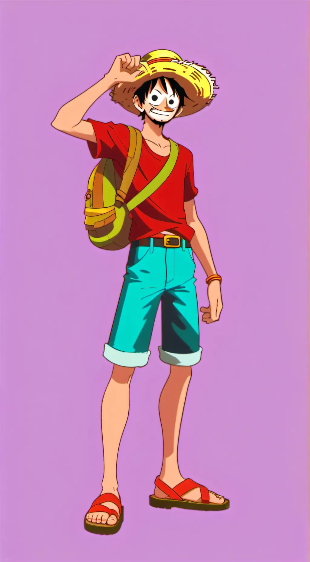 ai character: luffy background