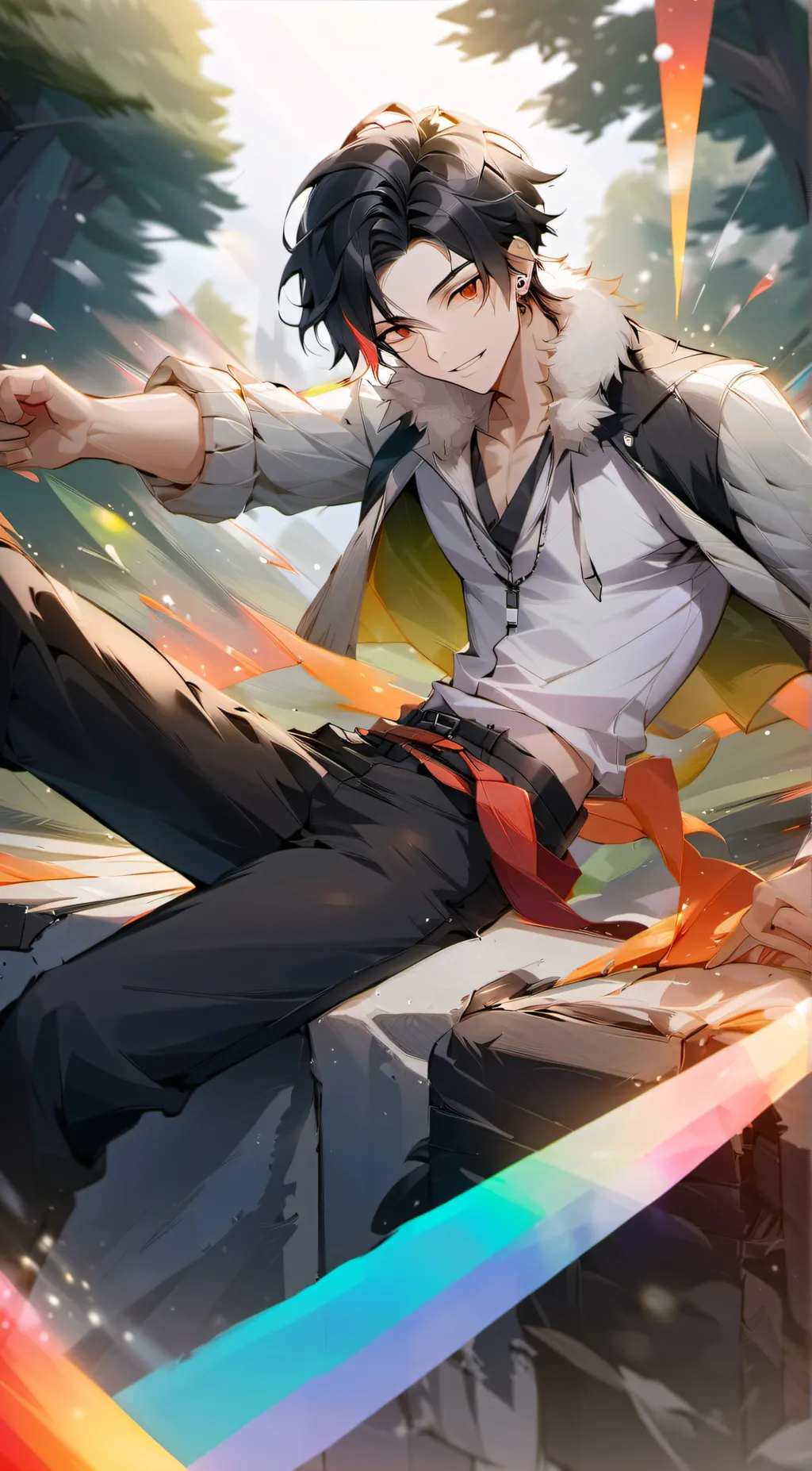 ai character: Lou background