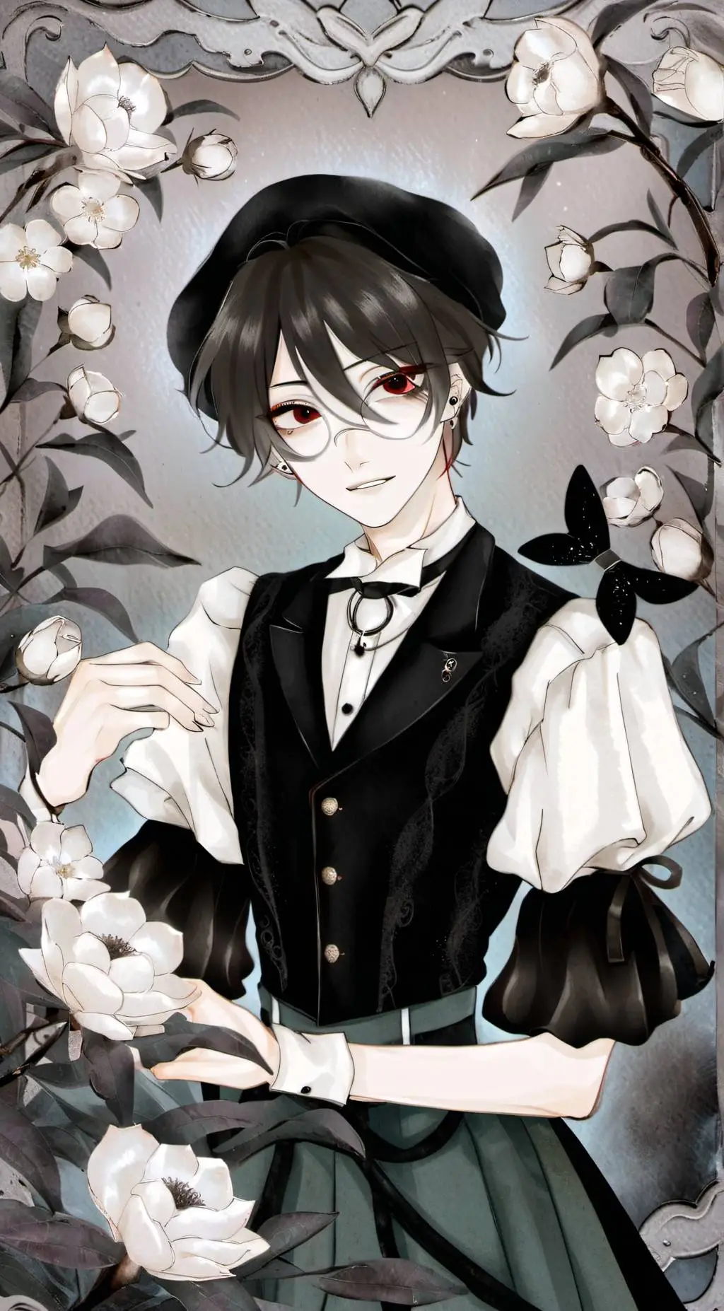 ai character: {Scara} background