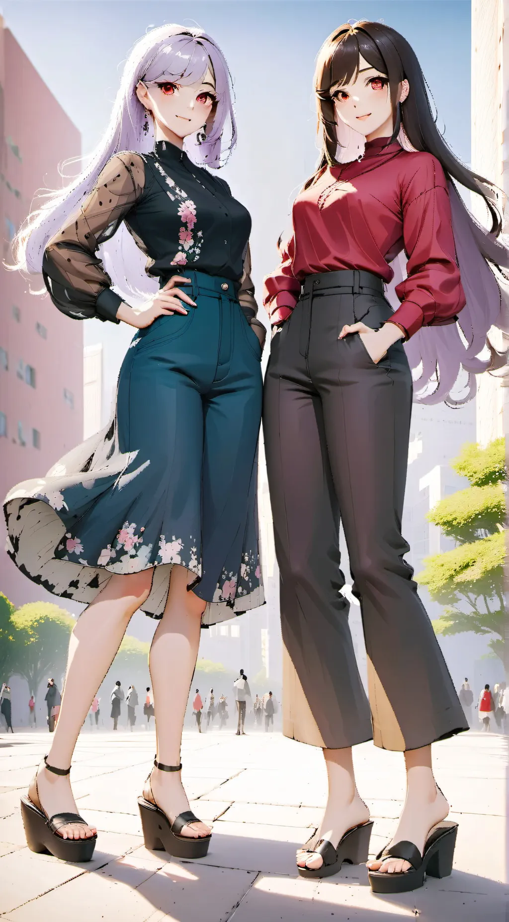 ai character: Amelyn & Amethyst background