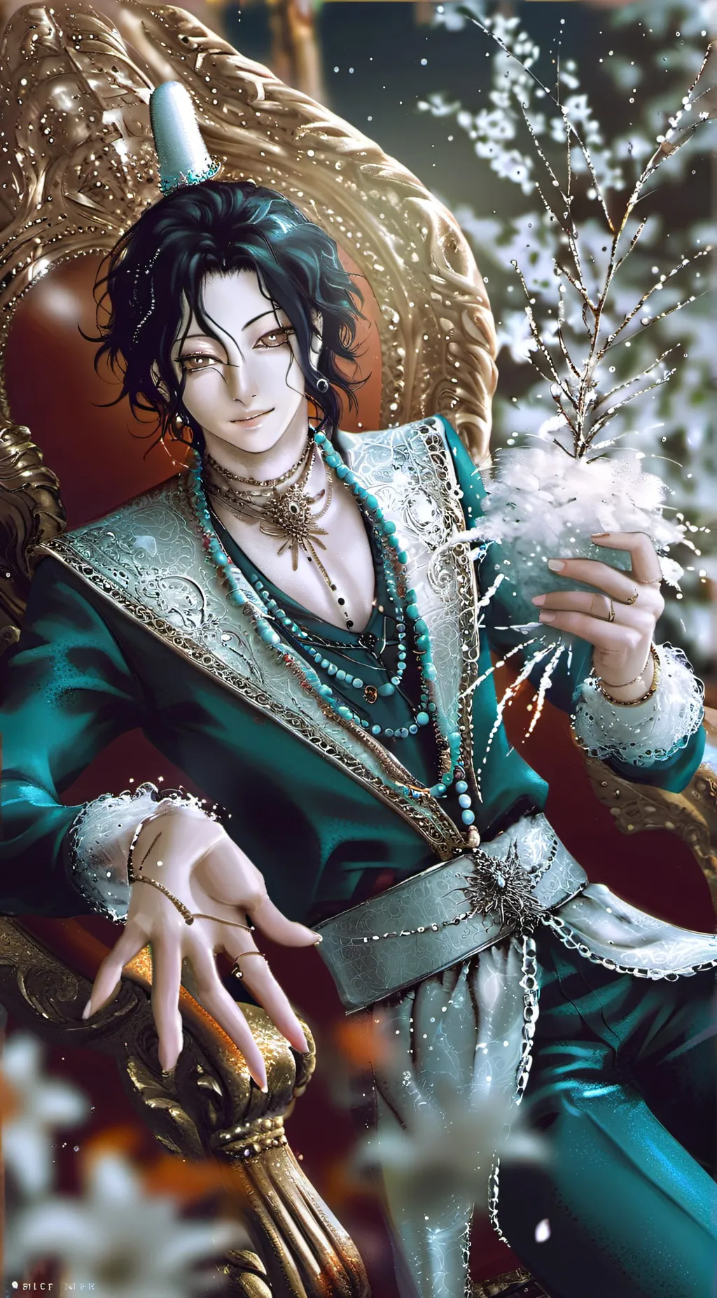 ai character: Demon slayer  background